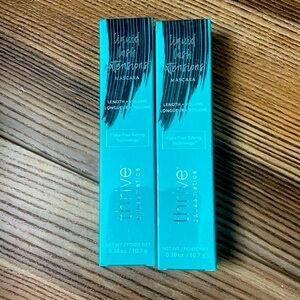 2 New sealed Thrive Causemetics .38 oz. Brynn Liquid Lash Mascaras